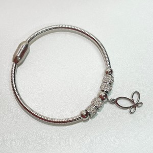 Cubic Zirconia Magnetic Bracelet Women Men Parents Jewelry Gift