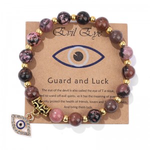 Hongde Devil's Eye Guardian Bracelet Natural Stone Bracelet