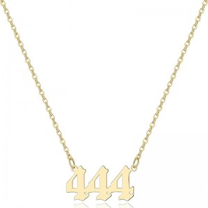 Golden 444 Guardian Necklace Numerology Jewelry